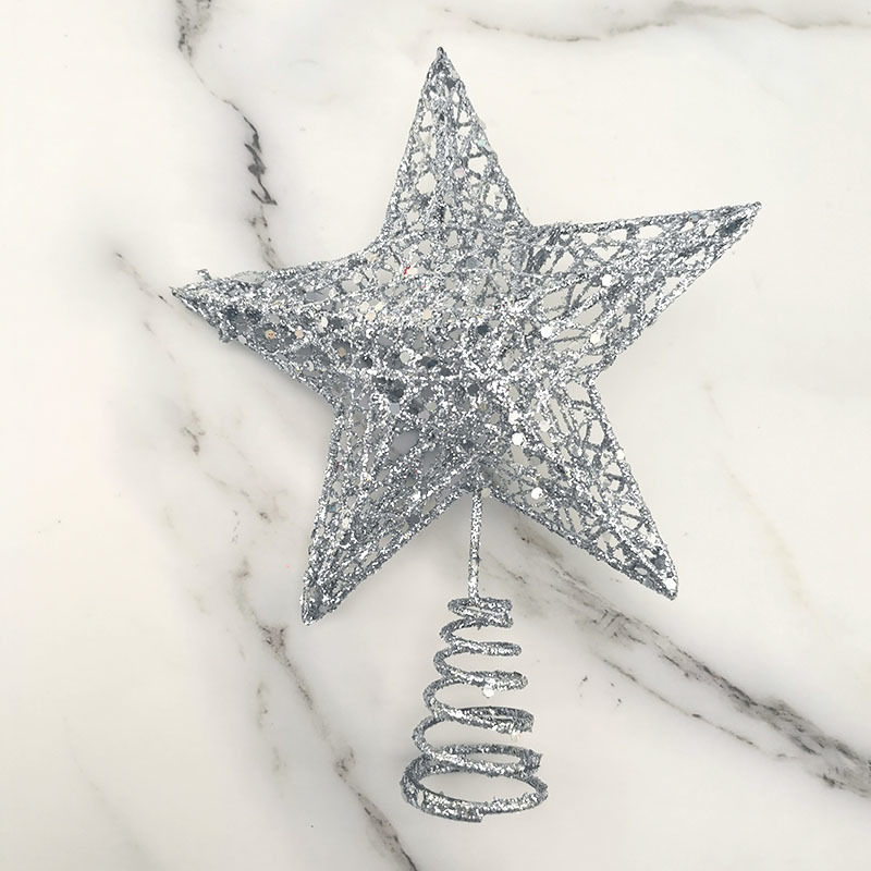 1 Chiếc 15*20Cm Vàng Lấp Lánh  - đánh giá và giá Star Tree Topper