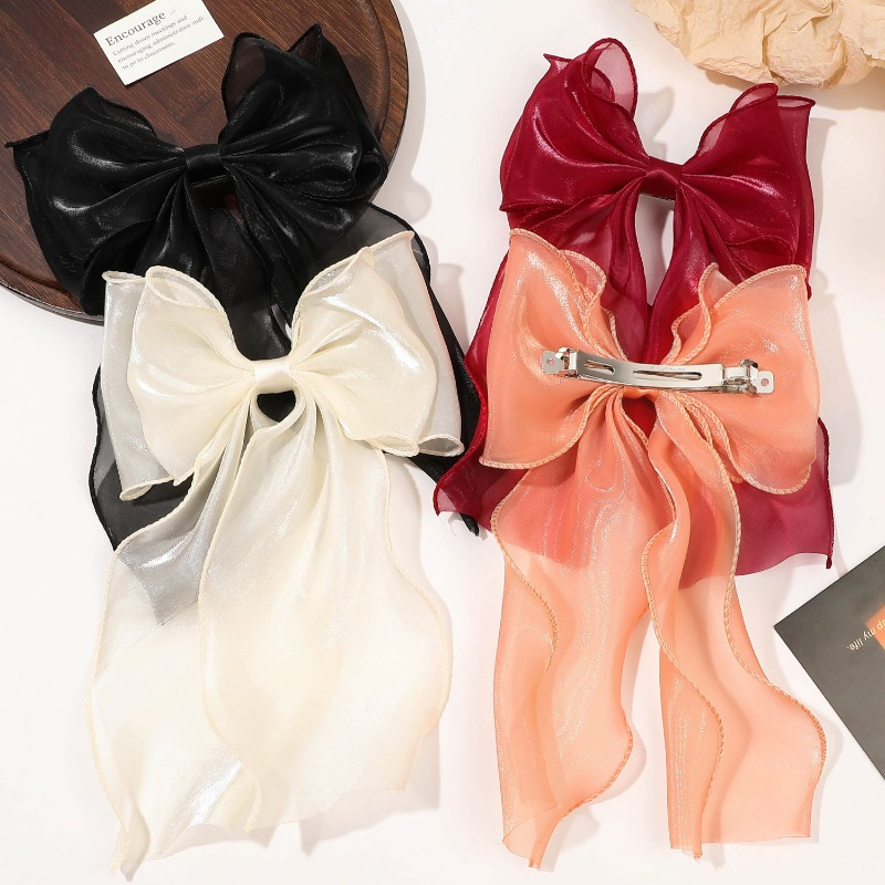 1pc Off - White Mesh Ribbon Bo - đánh giá và giá Ribbon Bow Gift