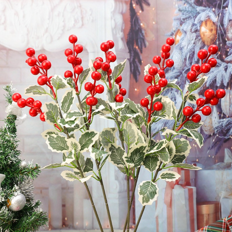 45cm Simulated Red Berry Plant - đánh giá và giá Christmas Wreath Fake