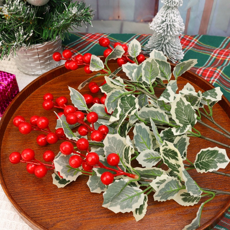45cm Simulated Red Berry Plant - đánh giá và giá Christmas Wreath Fake