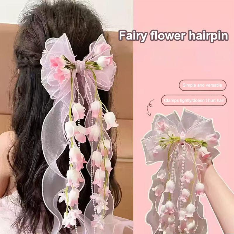 New【Sweet Girls Mesh Bow Ribbo - đánh giá và giá Ribbon Bow Gift