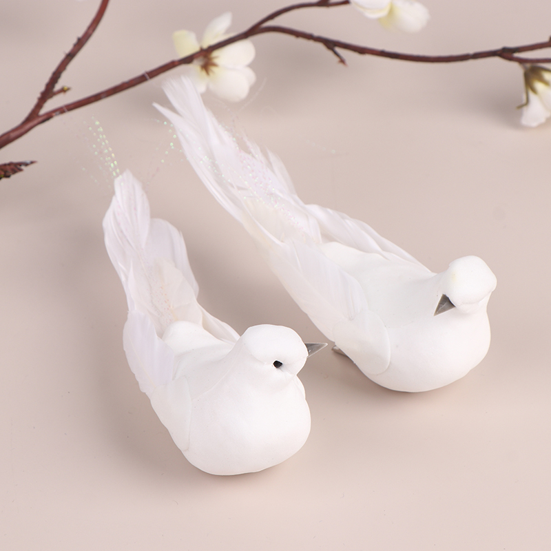 △ 1Pc Artificial Pigeon Birds  - đánh giá và giá Christmas Tree Artificial