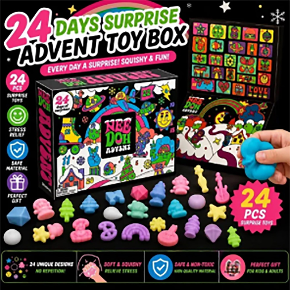 24Pcs Nee‑Doh Squish Fidget Ad - đánh giá và giá Advent Calendar Gift