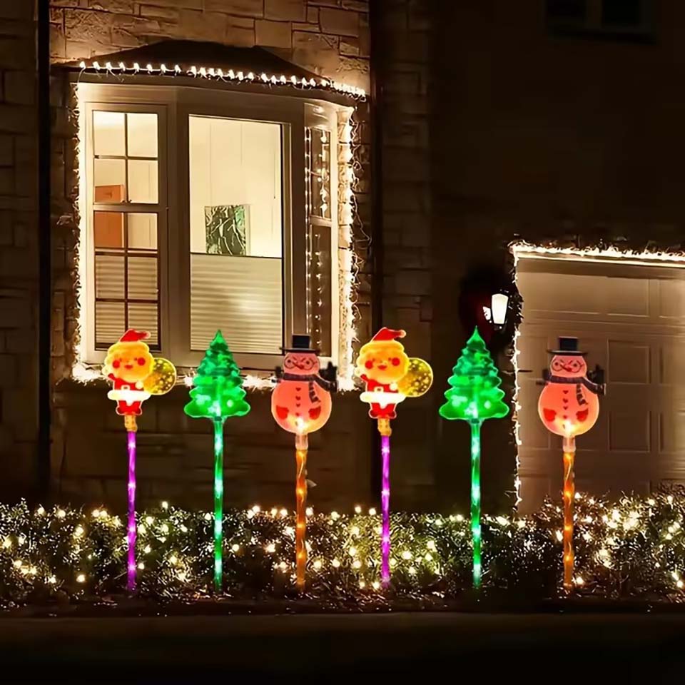 1Set of Solar Santa Claus&Chri - đánh giá và giá Christmas Lights Outdoor