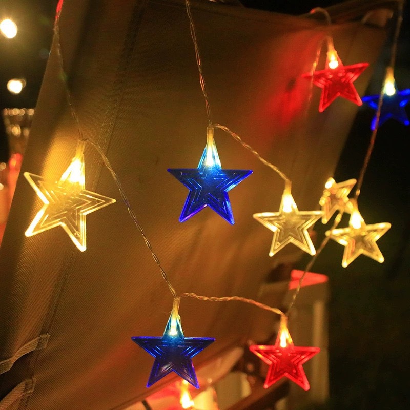 3Color Star LED String Lights  - đánh giá và giá Led Fairy String Lights