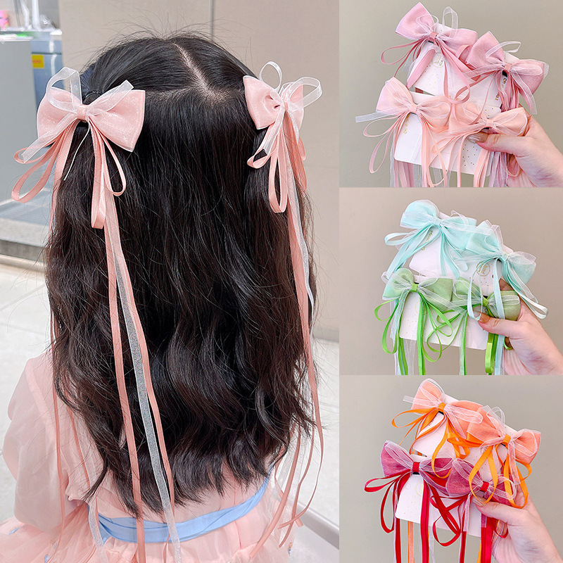 Girls Hair Bows Ribbon Clips 2 - đánh giá và giá Ribbon Bow Gift