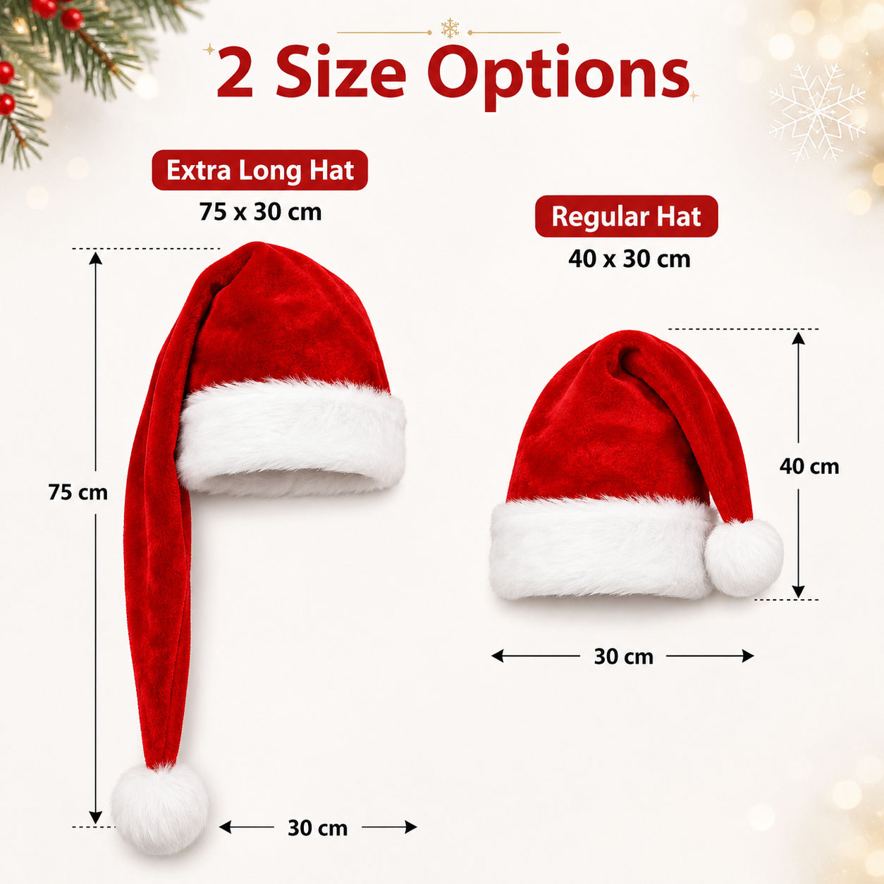 Fluffy Red Santa Hats Set with - đánh giá và giá Santa Hat Plush