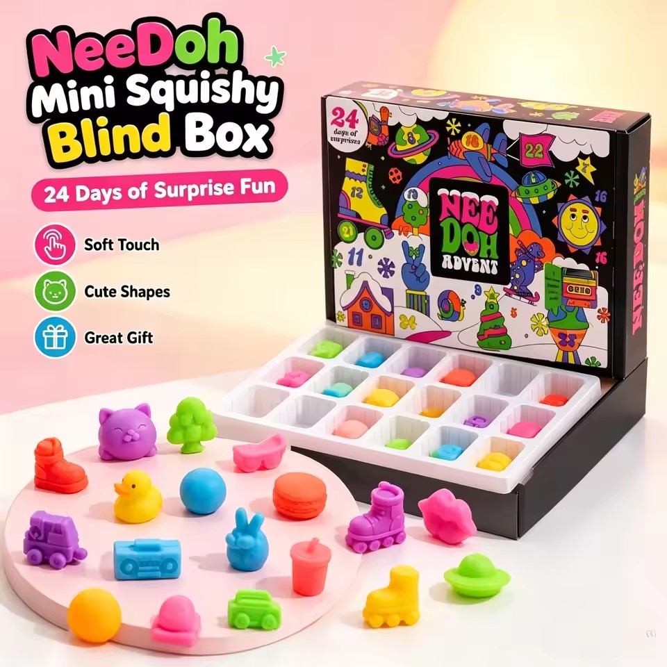 2026 NeeDoh Advent Calendar 3D - đánh giá và giá Advent Calendar Gift