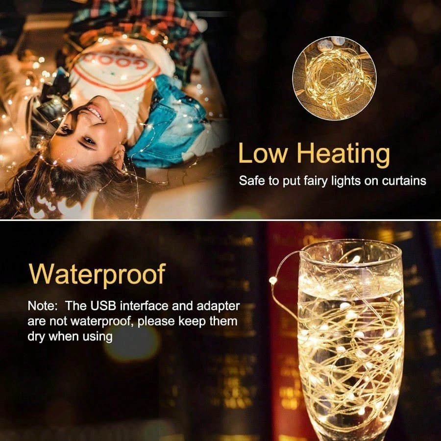 Curtain Lights, 300 LED Dimmab - đánh giá và giá Led Fairy String Lights